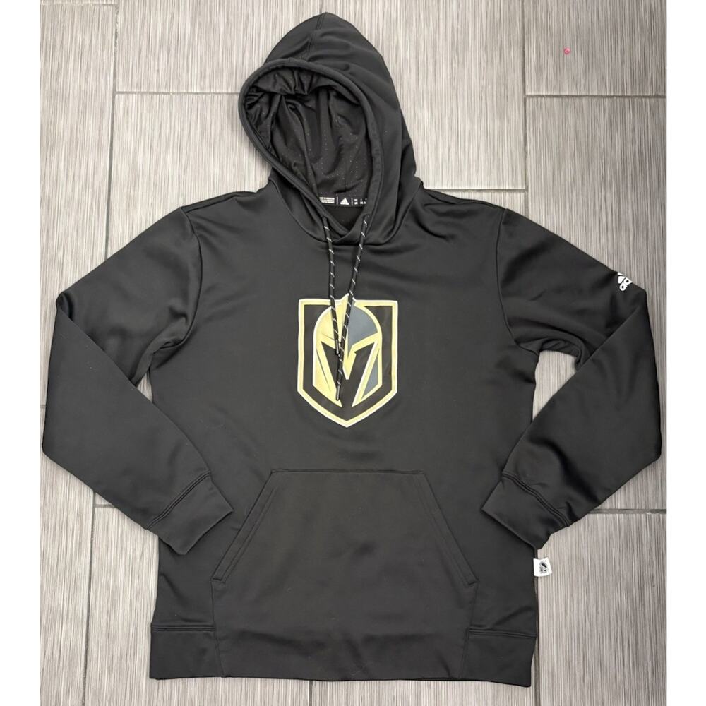 Adidas Mens Las Vegas Golden Knights NHL Hockey Black Fleece Hoodie Size M